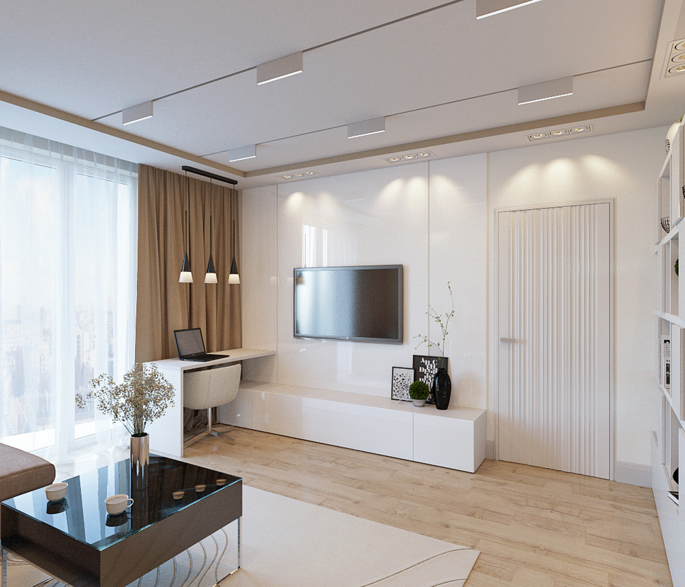 Дизайн-проект гостиной в ЖК "Орбита"