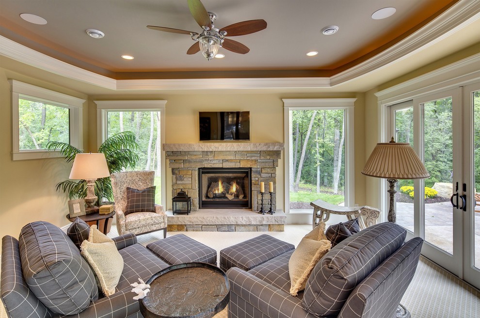 Wayzata Dream Home - Transitional - Sunroom - Minneapolis - by DESIGNS ...