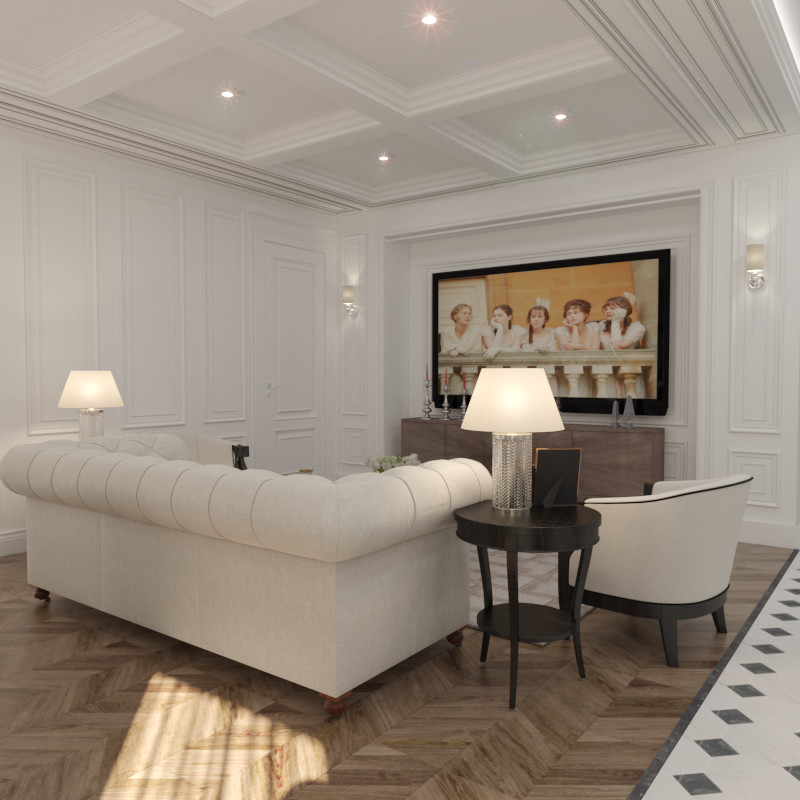 Двухкомнатная квартира в классическом стиле