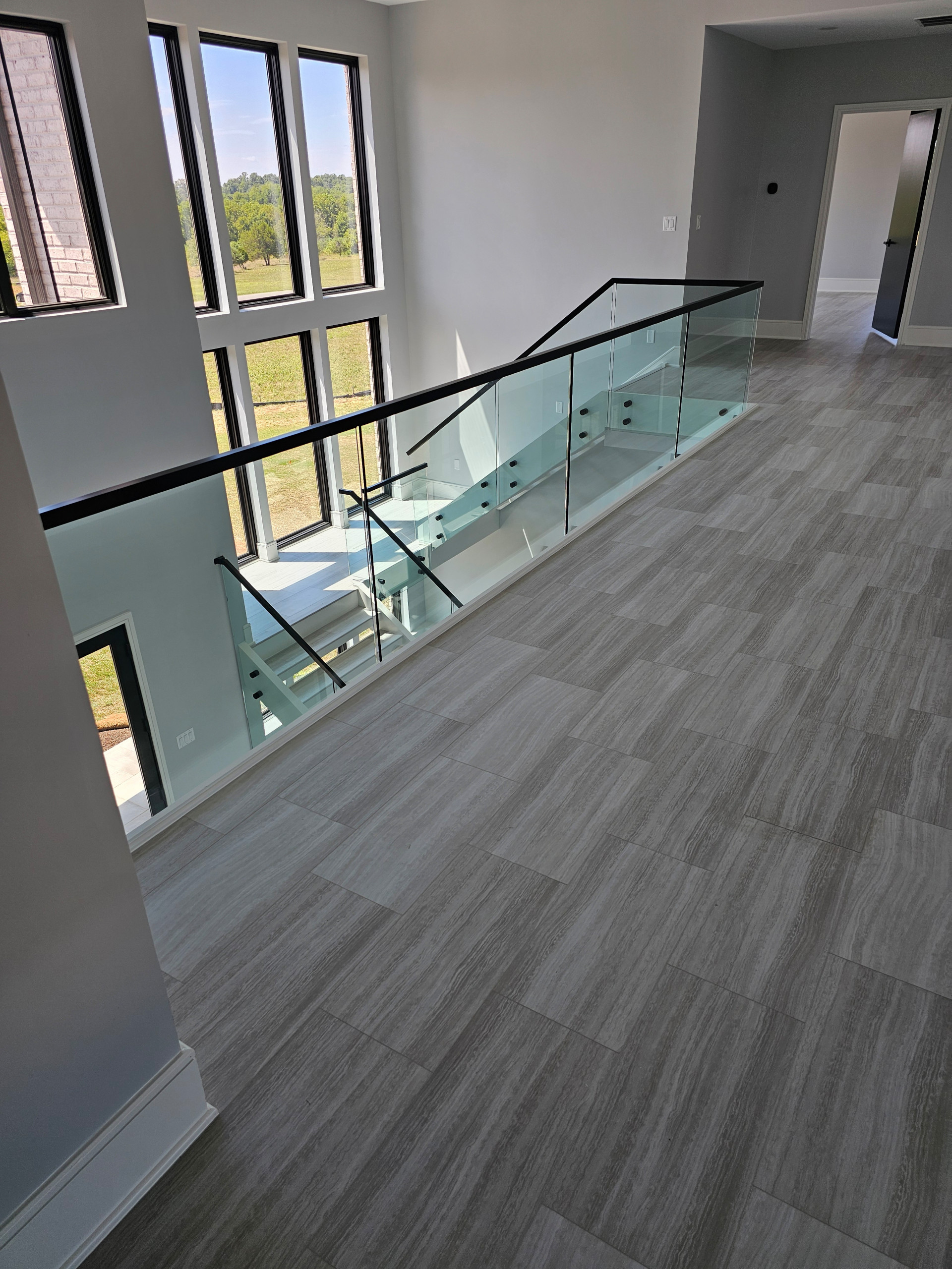 125_Modern Open Rise Stair with Glass Balustrade, Aldie, VA 20105