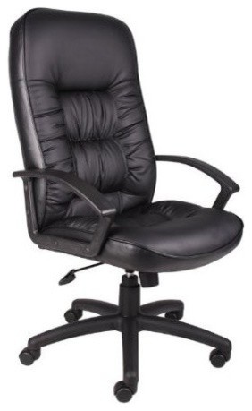 Boss Office Products Boss High Back Leatherplus Chair With Knee Tilt