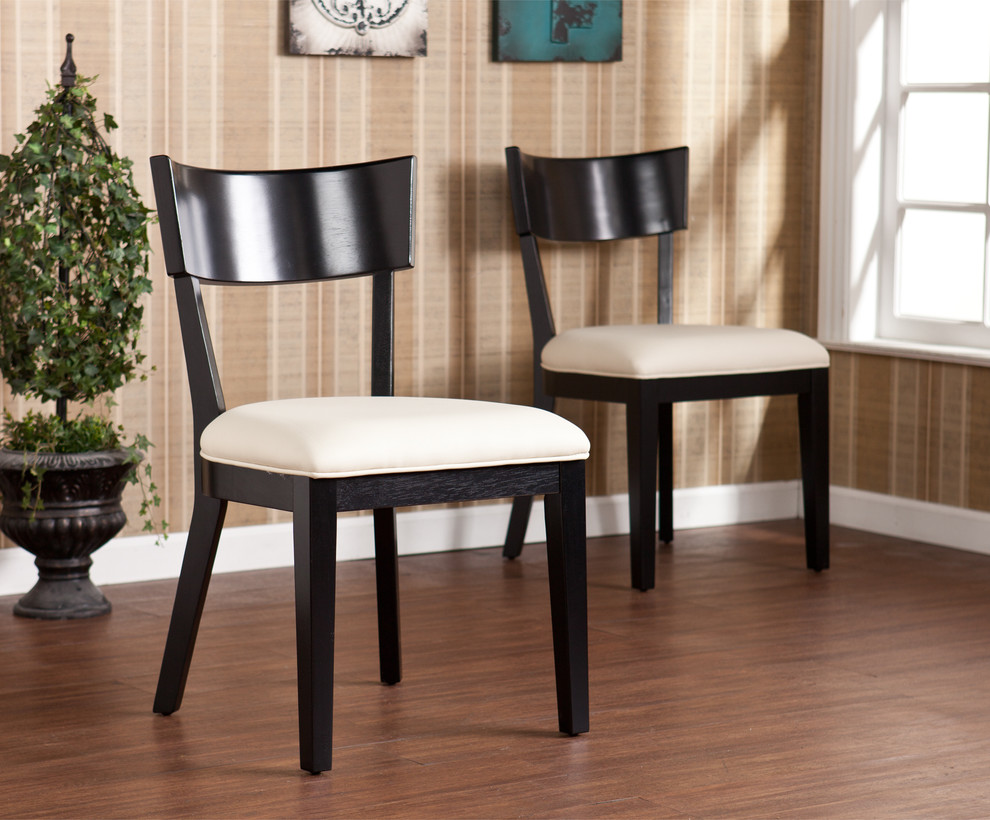 Upton Home Alendale Black Dining Chairs Set of 2
