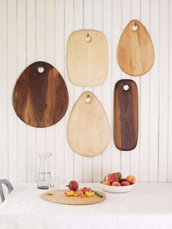 Solid Walnut Cutting Board by Dominik Woods