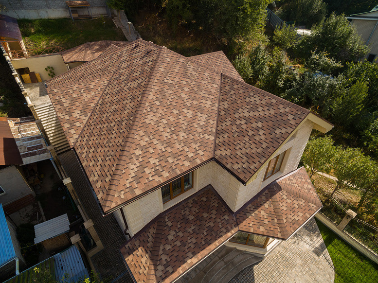 Гибкая черепица ТЕХНОНИКОЛЬ SHINGLAS, коллекция РУМБА, цвет АРАХИС