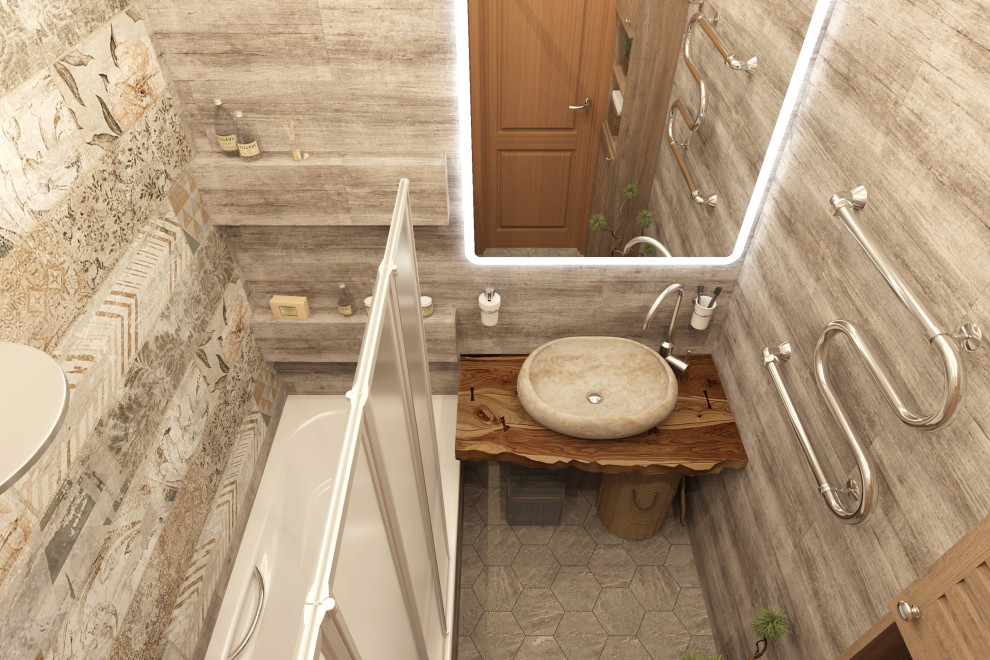 Трехкомнатная квартира 75м2 в стиле лофт, в доме серии П-3