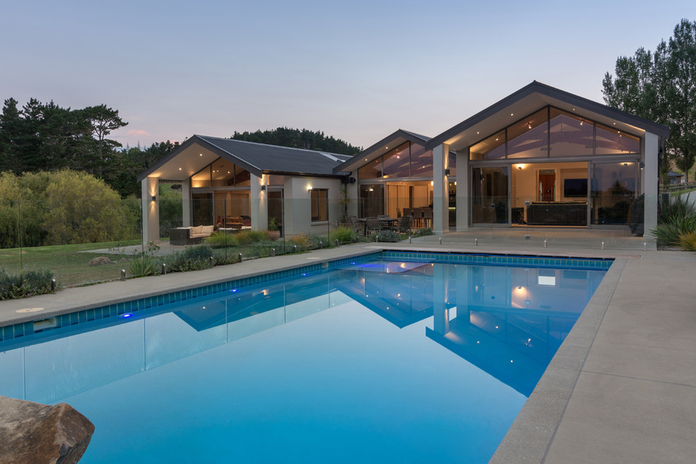 Modern pool in Auckland.