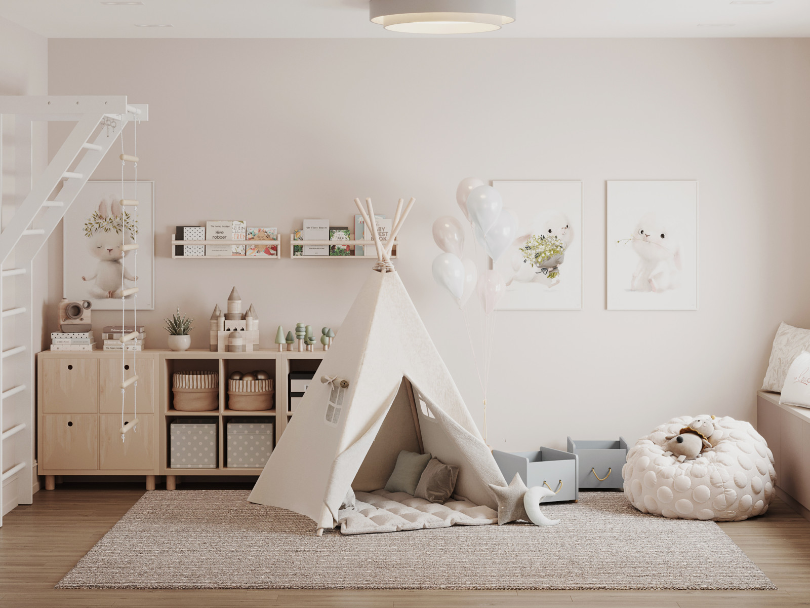 Нежная детская комната