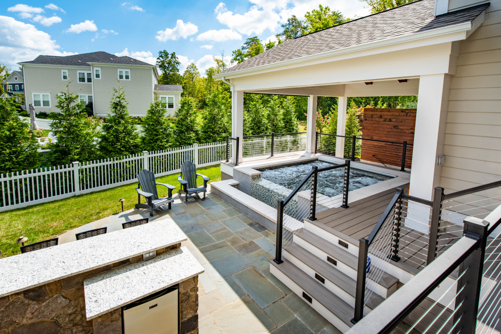 Inspiration for a transitional home design remodel in DC Metro