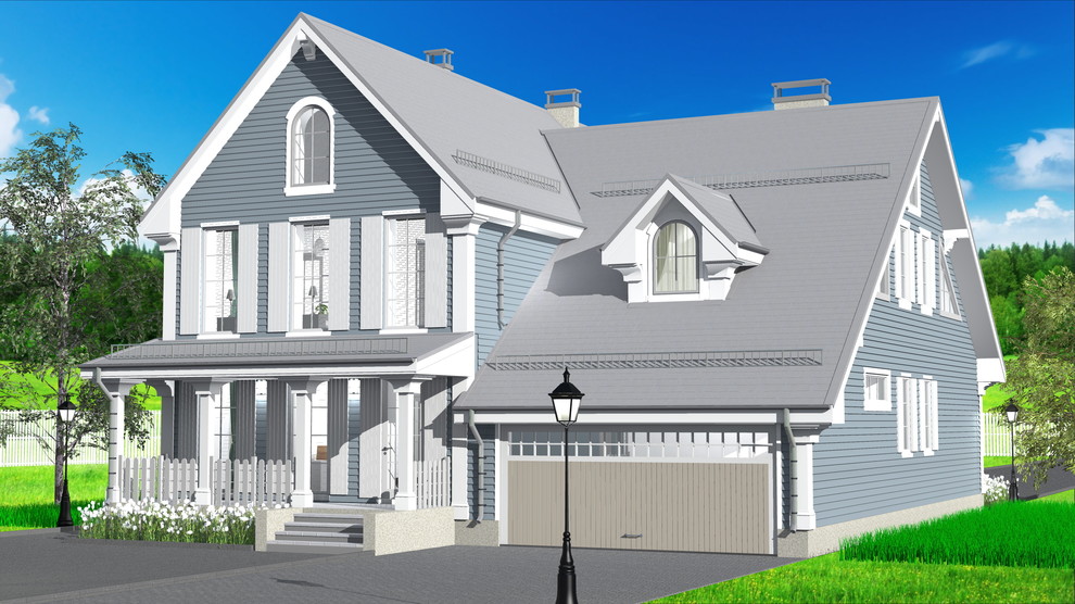 Коттедж в колониальном стиле