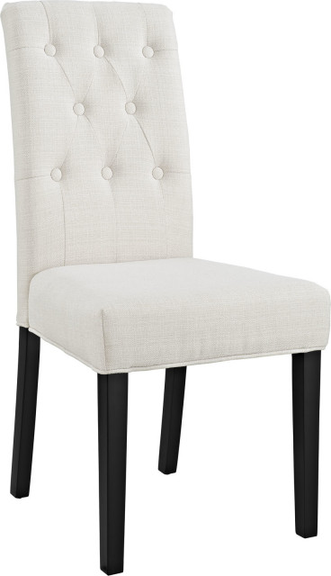 Matlock Dining Fabric Side Chair, Modway Regent Dining Chair Beige