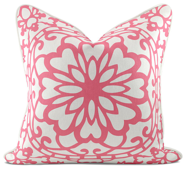Medallion Lotus Pink Pillow Case