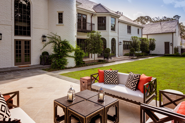 River Oaks Federal Colonial Traditional Patio Houston By