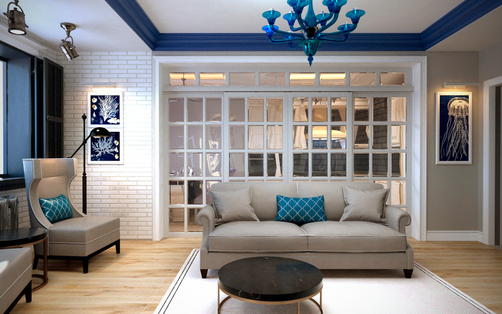 Гостиная - неоклассика - ЖК "Триумф" - Краснодар