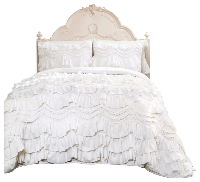Kemmy Quilt Set Traditional Quilts And Sets By Lush Decor Kemmy White Quilt Set Twin