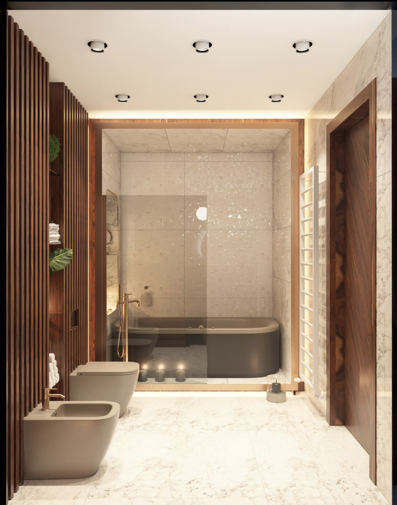 Дизайн Квартиры в современном стиле с британскими колониальными нотками.