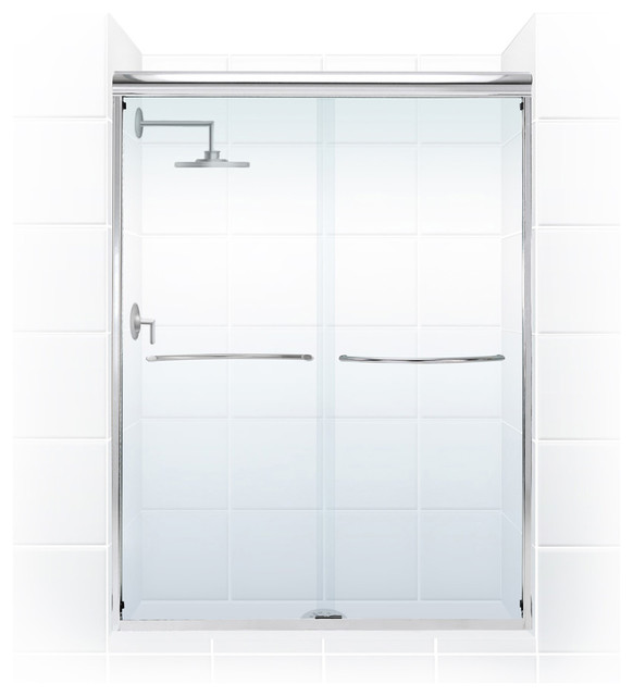 Coastal Paragon .25" Frameless Sliding Shower Door,, 46"48"x71