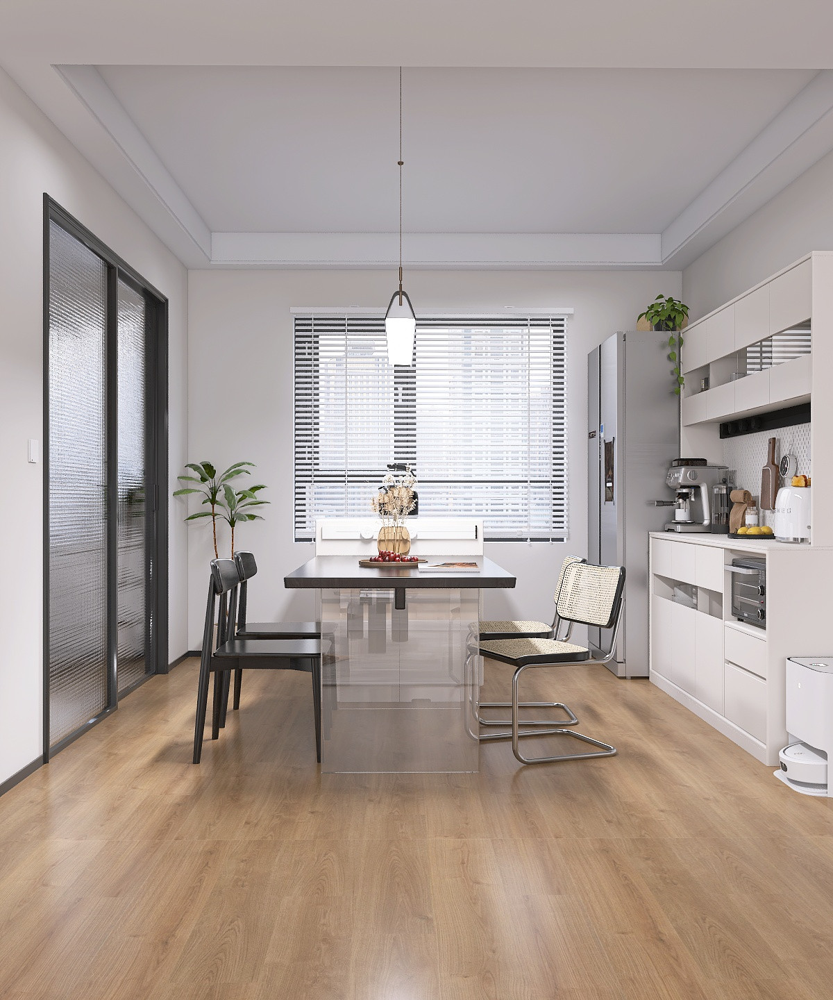 Современная кухня-гостиная 58 м²