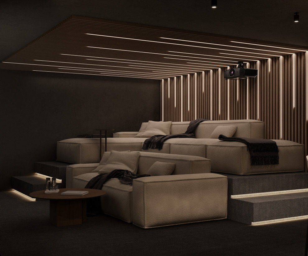 Цокольный этаж дома Тихая роскошь