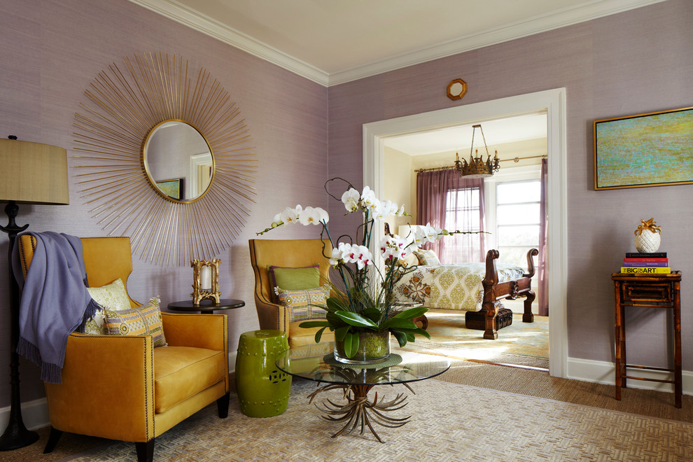 Transitional bedroom photo in Miami