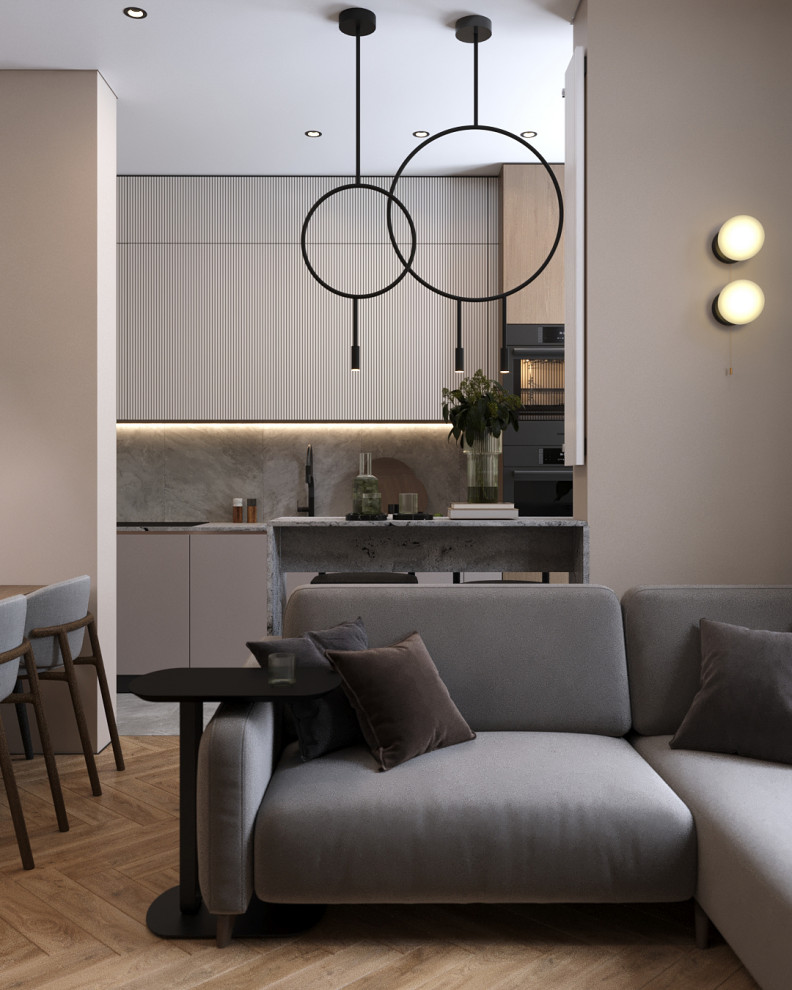 Травертин и дерево