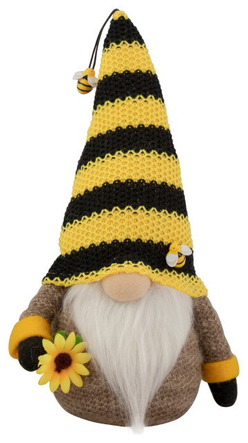 10.75" Bumblebee and Sunflower Springtime Gnome