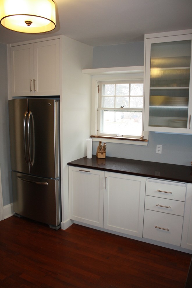 Transitional home design photo in Milwaukee