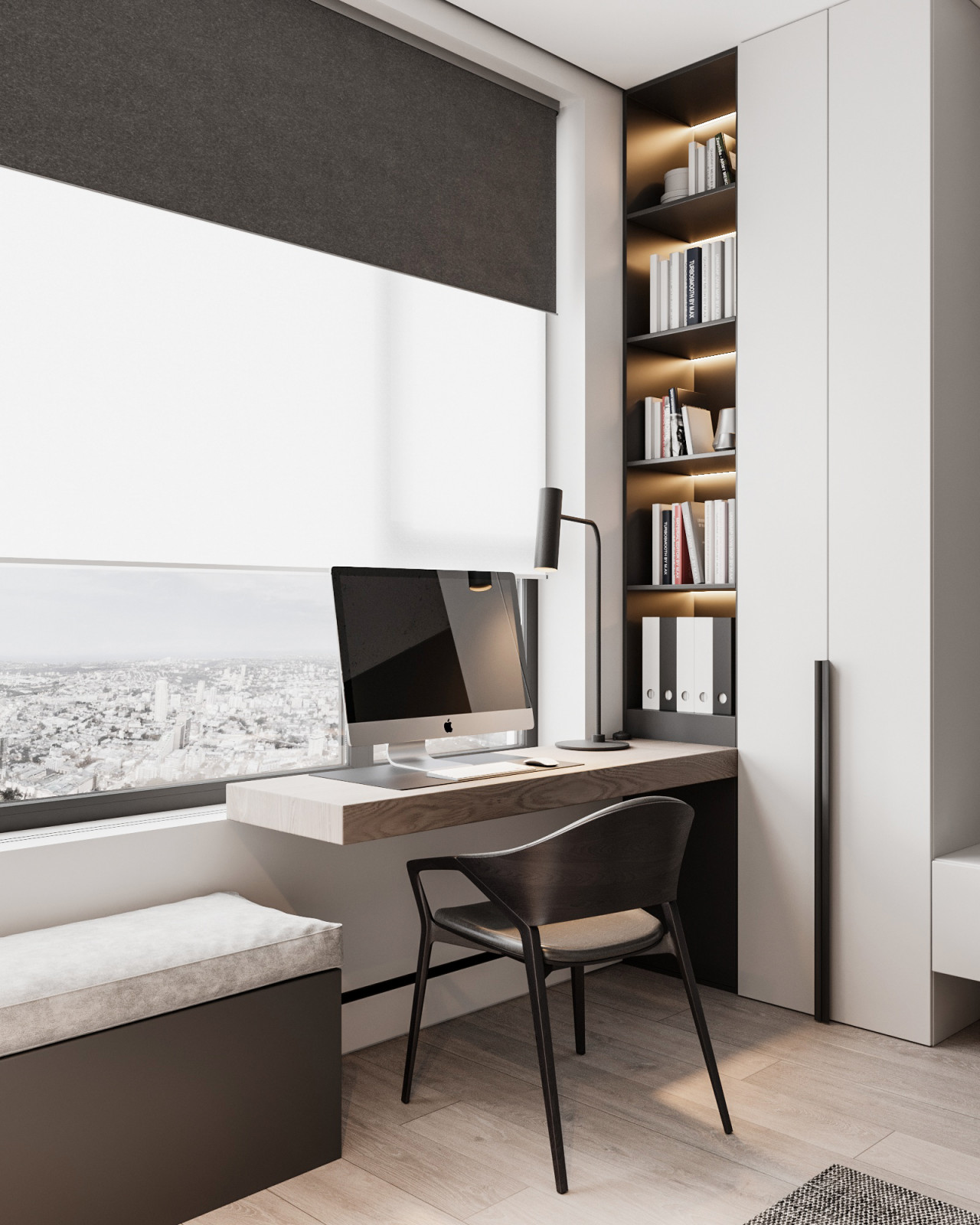 ЖК "Небо" современный интерьер в стиле минимализм 105 кв.м