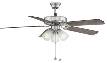 Savoy House 52-EUP-5RV-SN First Value Ceiling Fan in Satin Nickel