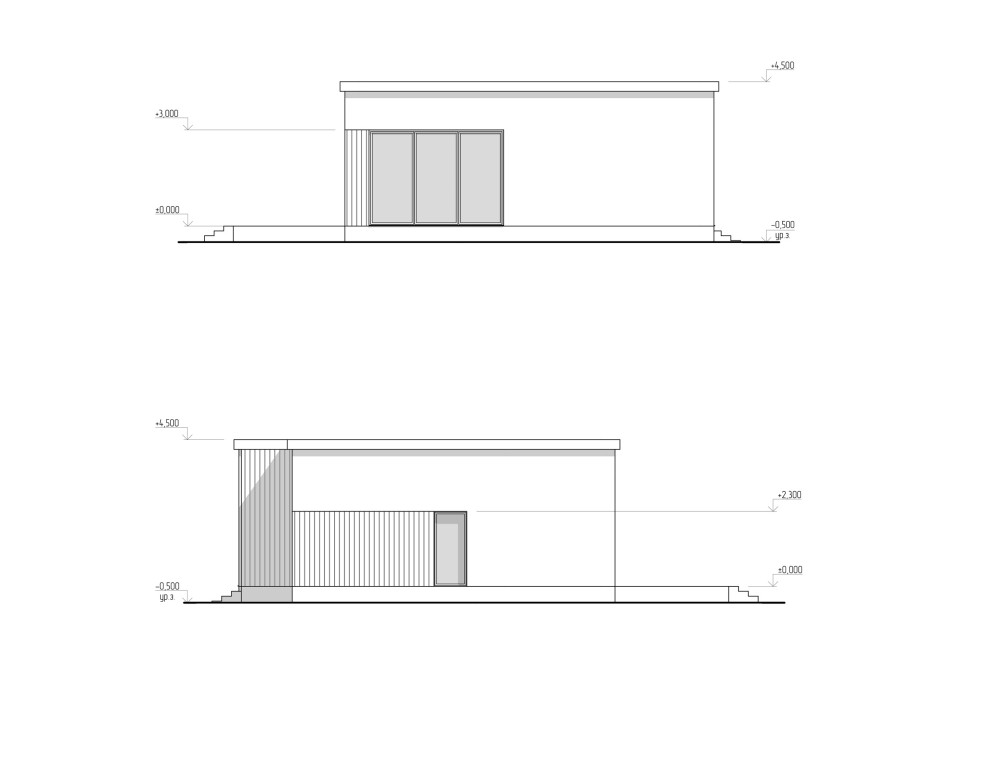 Индивидуальный одноэтажный жилой дом