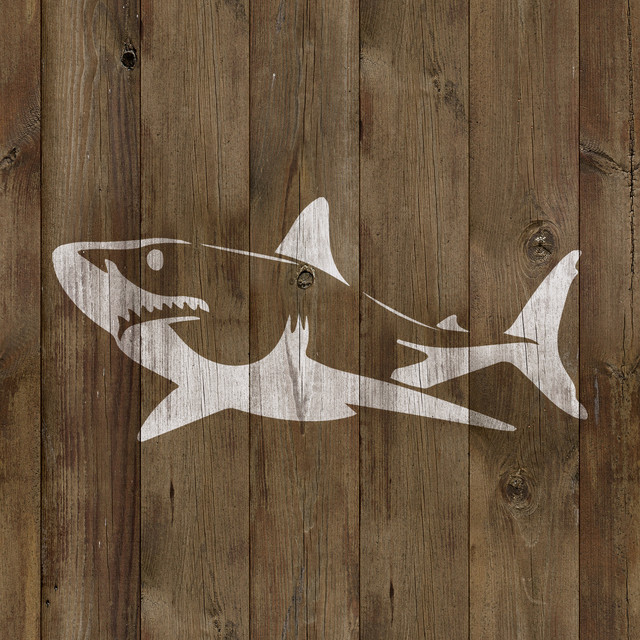 Shark Stencil Reusable 10 mil Mylar Laser Cut Stencil
