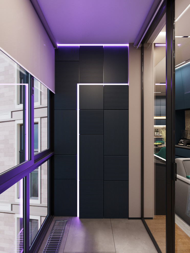 Дизайн-проект квартиры в темно серых тонах