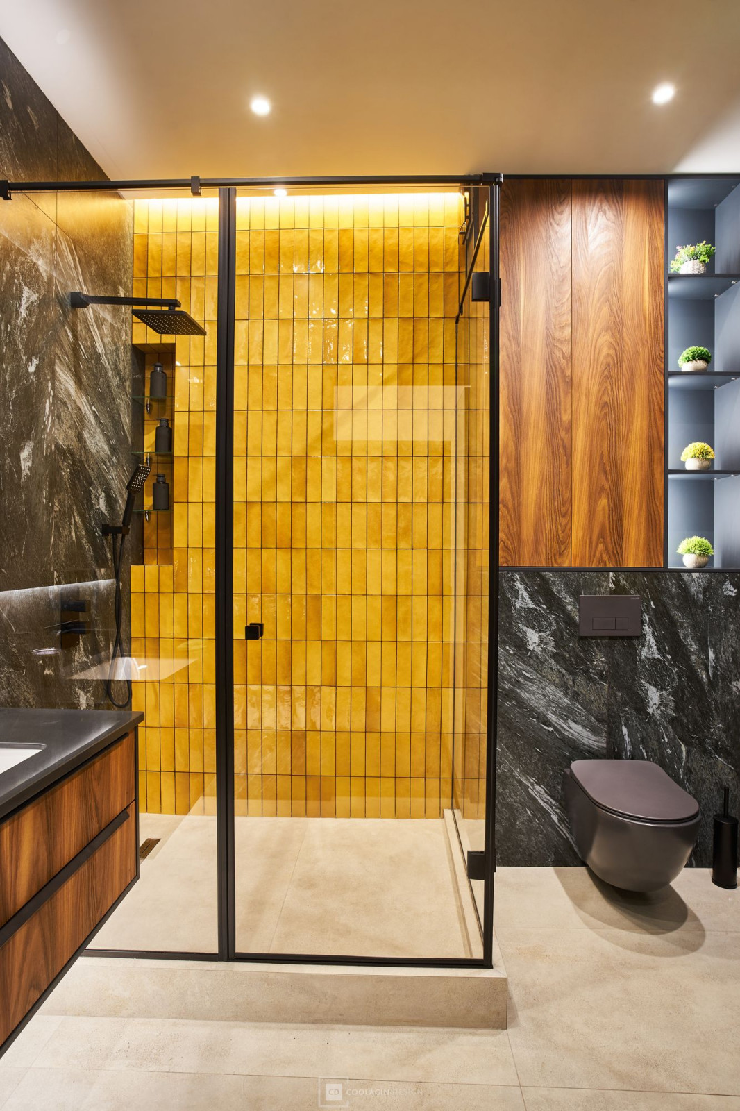 Стильный интерьер с жёлтыми акцентами