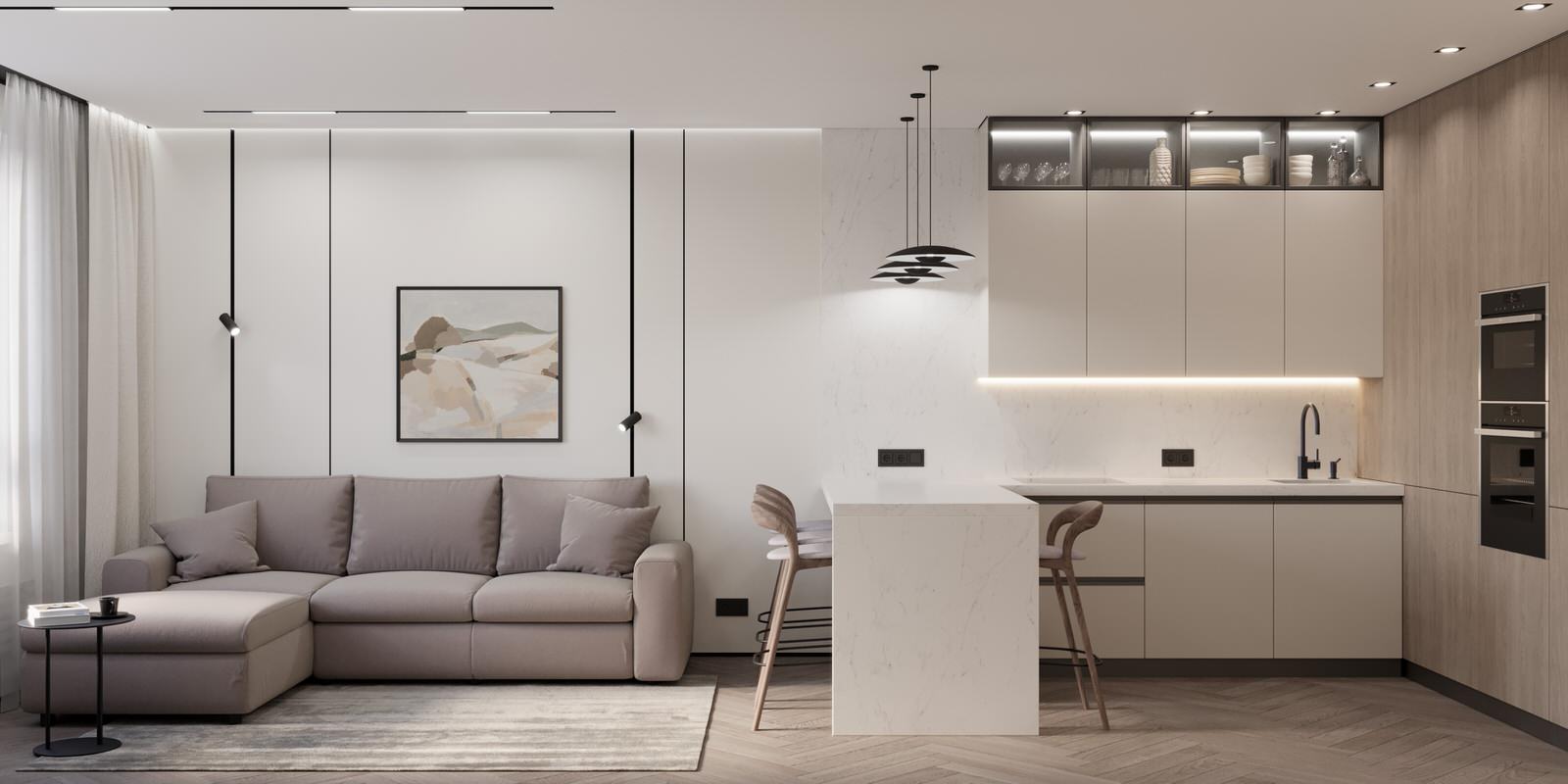 Квартира для пары в ЖК Семья