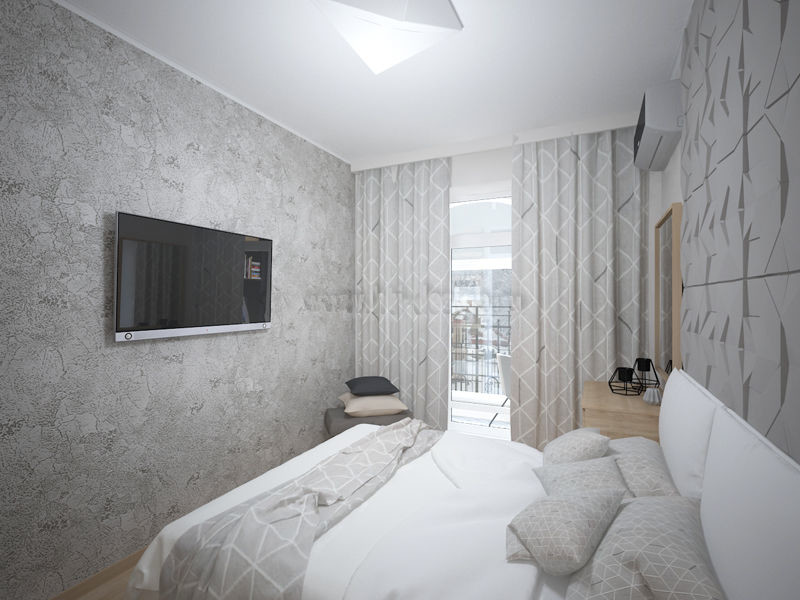 Гостиная, спальня и лоджия