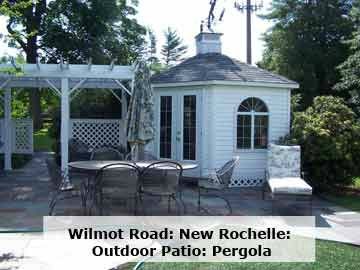 Outdoor Addition. Patio and Pergola.  New Rochelle, NY