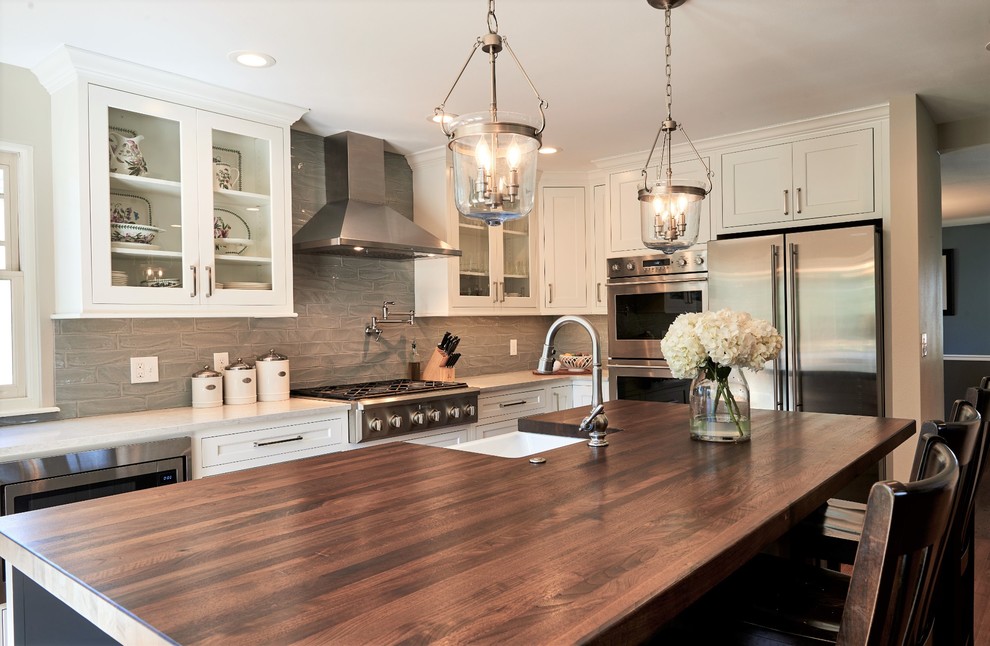 Kitchen - transitional kitchen idea in Denver
