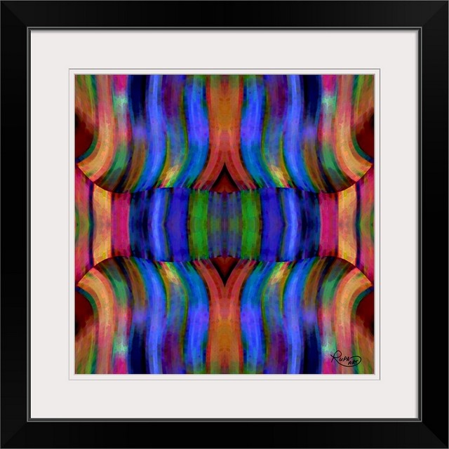 "Folded" Black Framed Art Print Contemporary Prints And Posters by Great Big Canvas