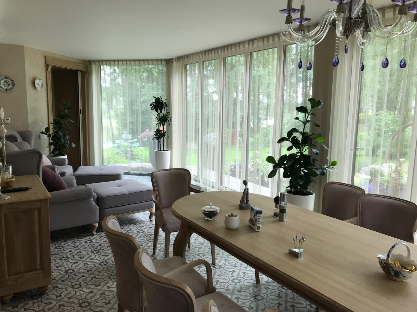 Зимний сад на берегу лесного озера