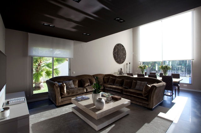 Living area eklektisk-vardagsrum