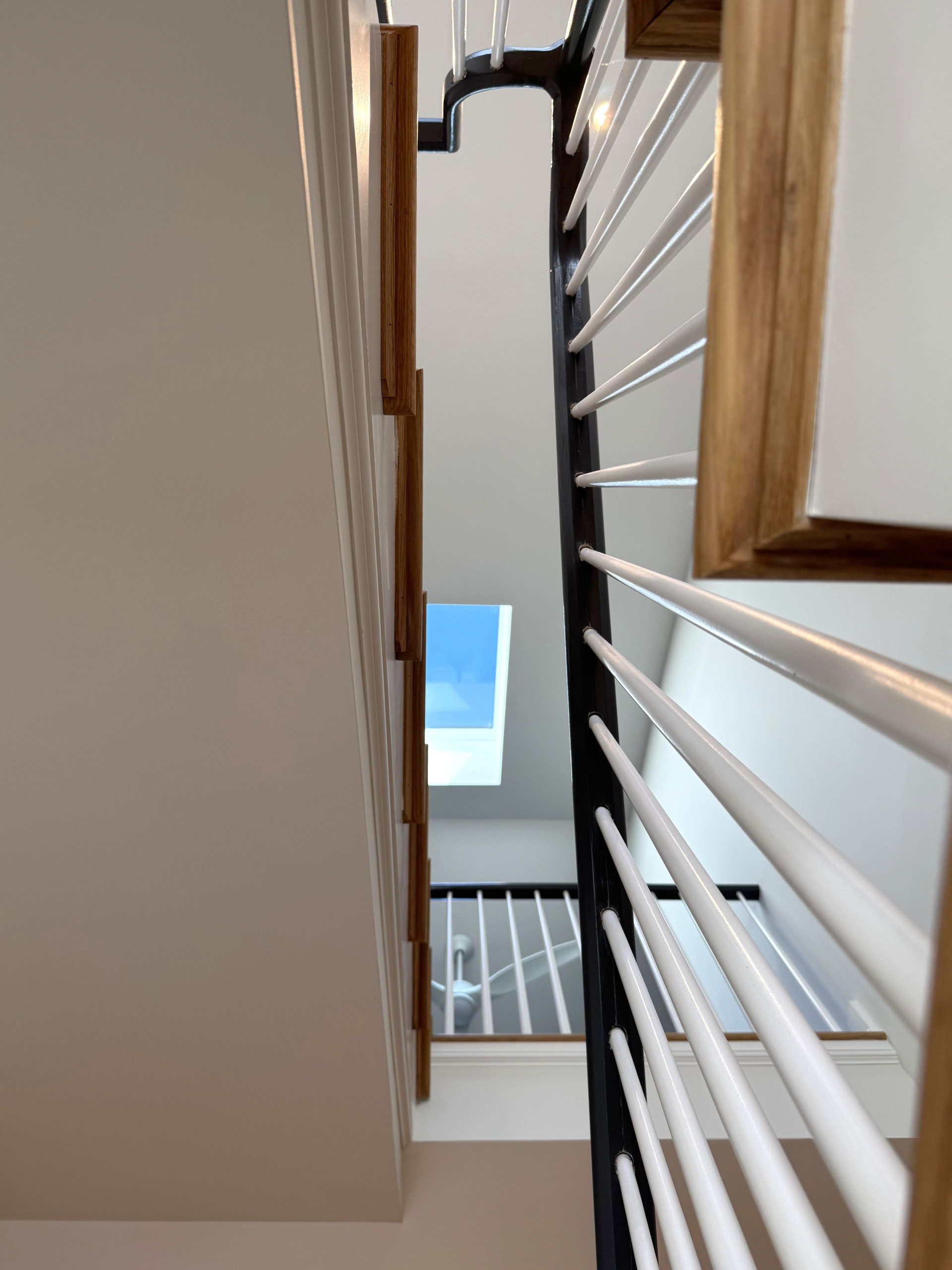 142_Airy Staircase with Over the Post Balustrade, Arlington, VA