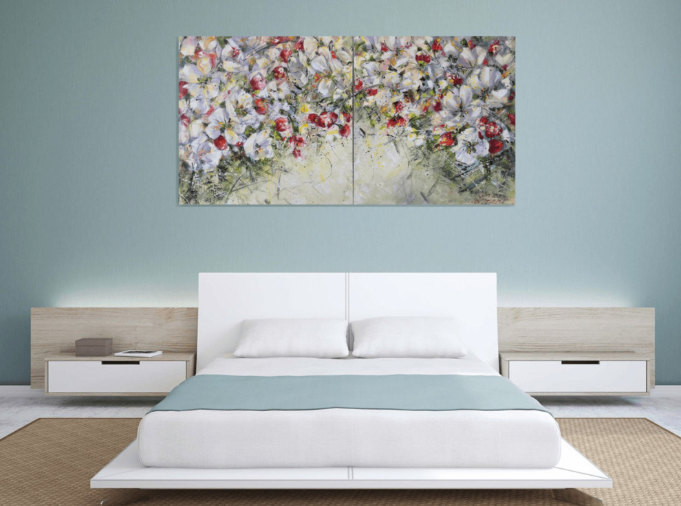 Спальня - Дизайн интерьера - Картины художницы Дианы Маливани (3)