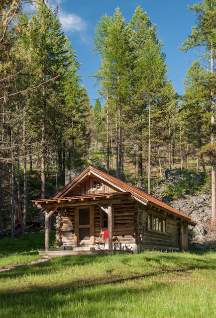 Whitefish Montana Private Historic Cabin Remodel Rustic