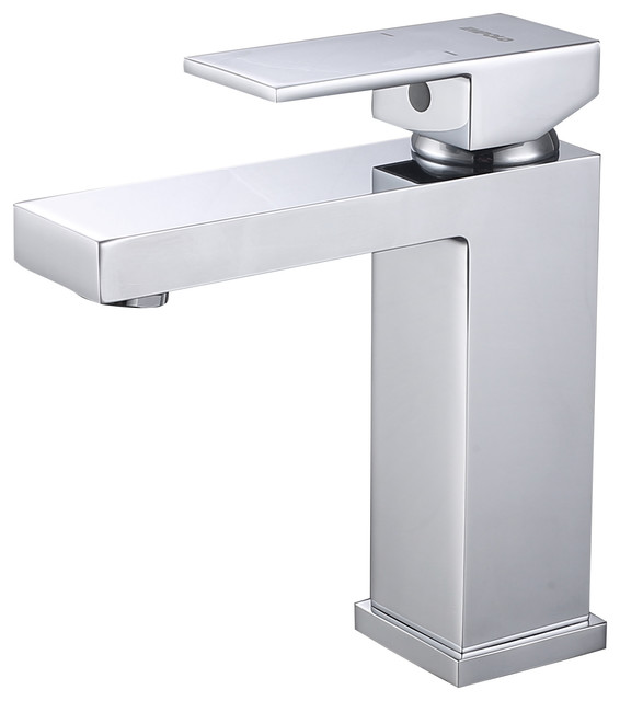 Alma Single Handle Bathroom Basin Faucet 320001, Upc Certified Contemporary Bathroom Sink