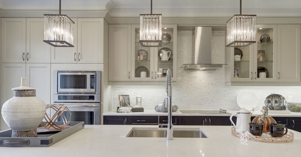 Inspiration for a transitional kitchen remodel in Boston