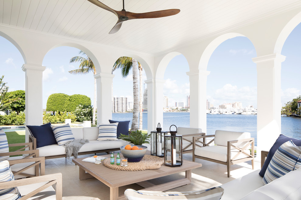 Palm Beach Waterfront - Beach Style - Porch - Miami - by Knowles Design ...
