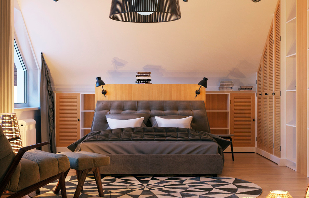 Интерьер спальни в доме во Владивостоке