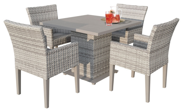 Fairmont Square Dining Table with 4 Chairs, Without Cushions
