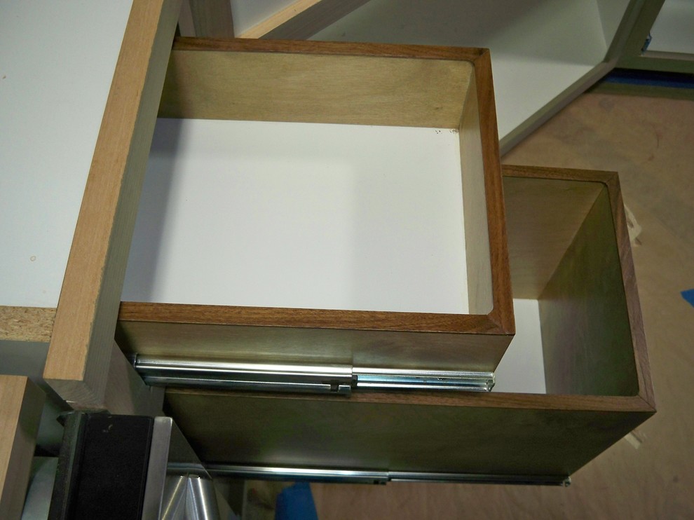 Inspiration for a rustic kitchen remodel in Seattle with shaker cabinets