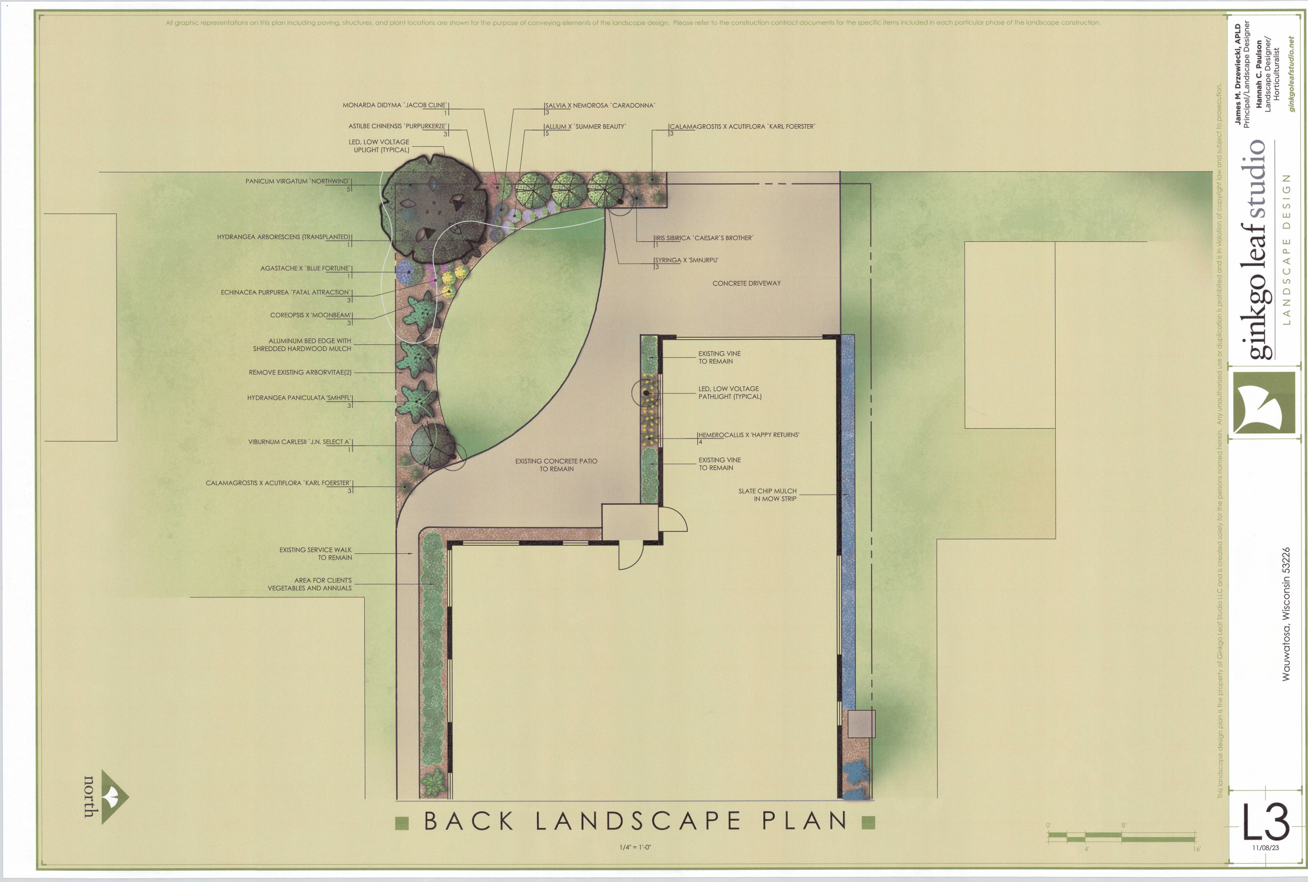 Mid-Century Front + Backyard Landscape - Wauwatosa, WI