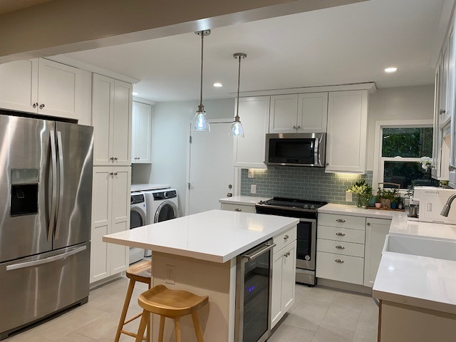 Richmond Kitchen with Custom Handmade Backsplash